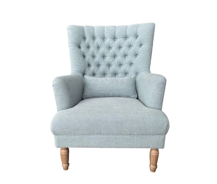 Hampton Duck Egg Wingback Armchair