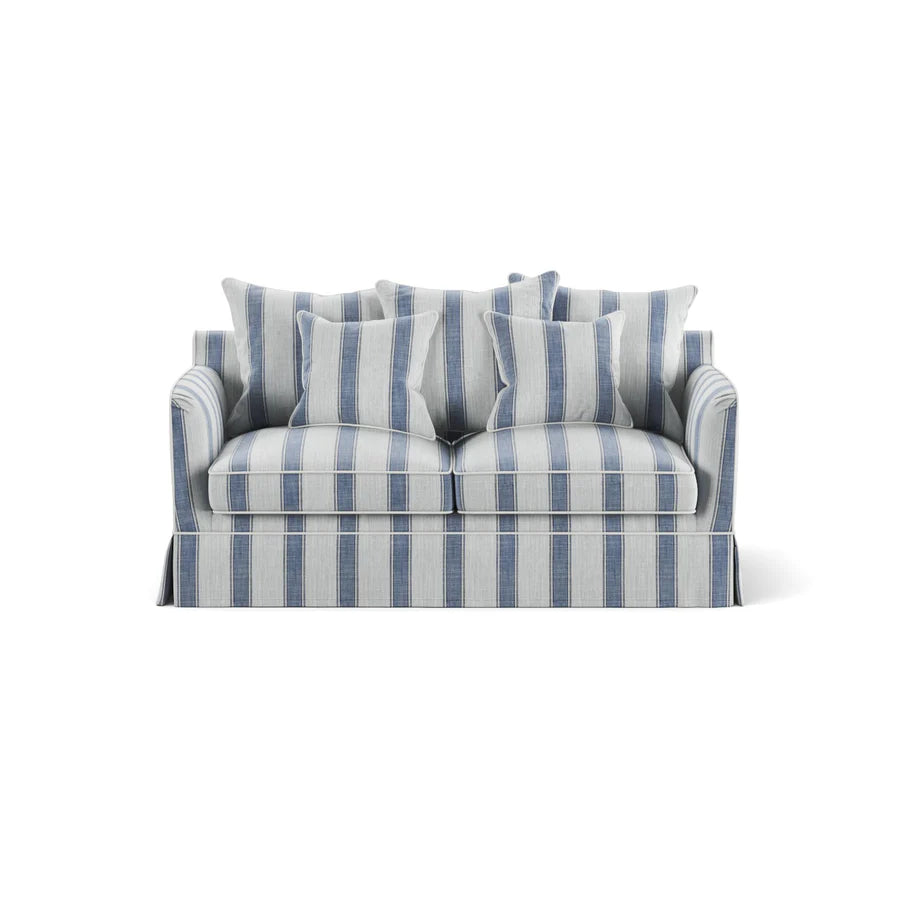 East Hampton 2 Seat Sofa Bed Blue Stripe