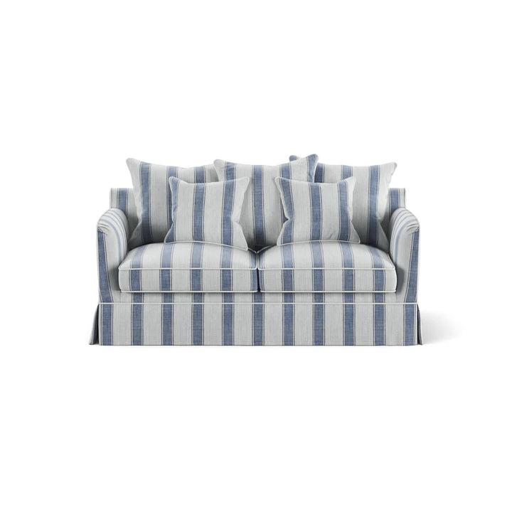 East Hampton 2 Seat Sofa Bed Blue Stripe
