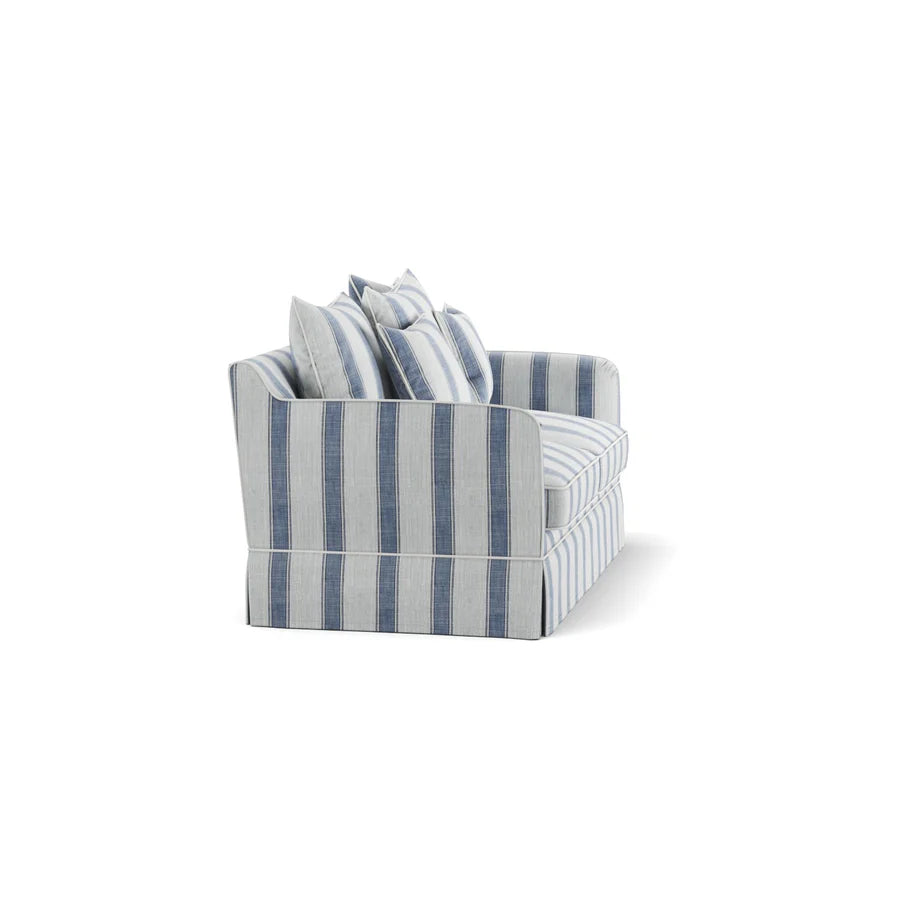 East Hampton 2 Seat Sofa Bed Blue Stripe