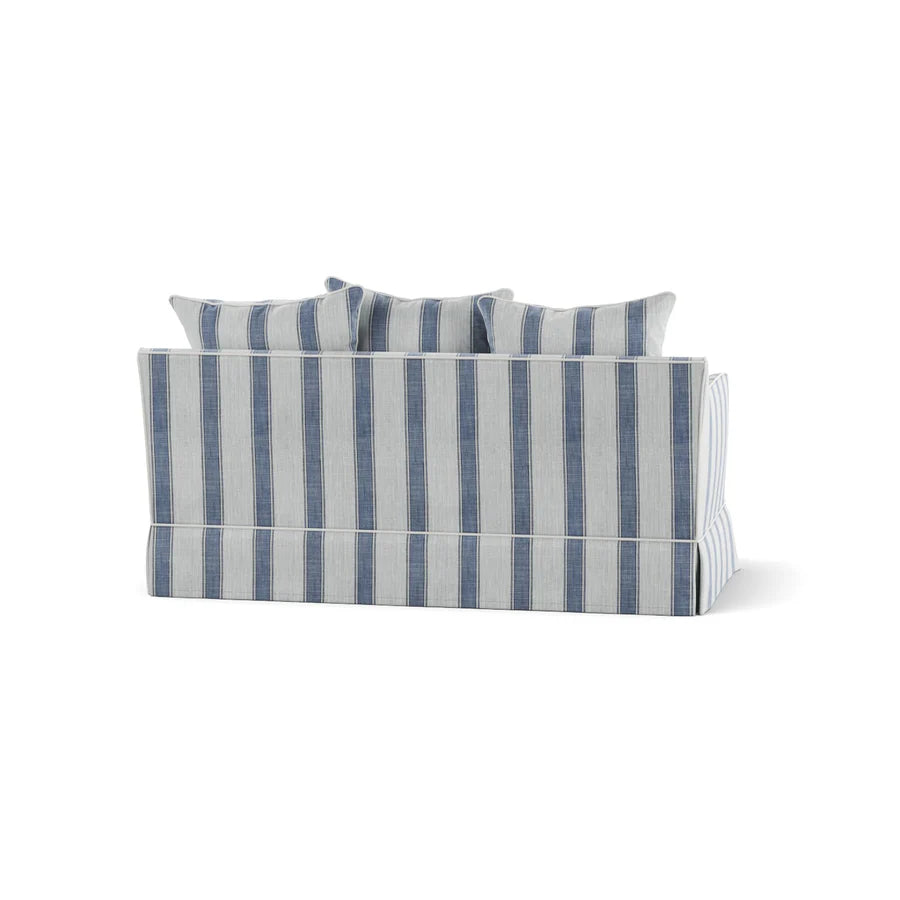East Hampton 2 Seat Sofa Bed Blue Stripe