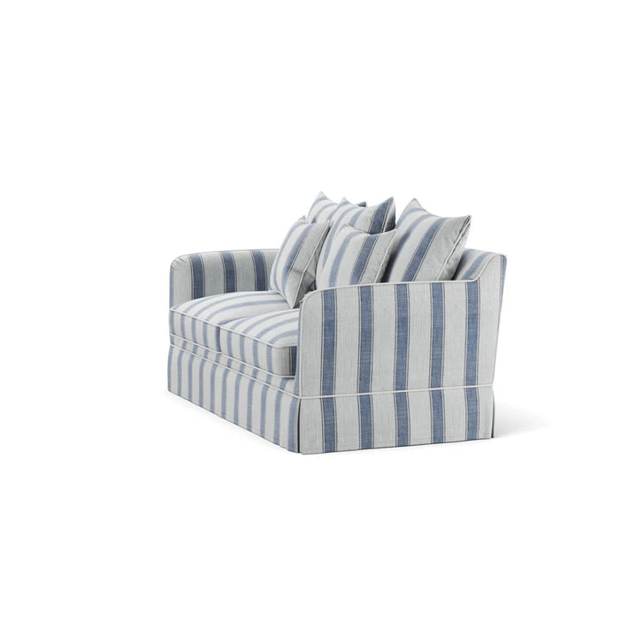 East Hampton 2 Seat Sofa Bed Blue Stripe