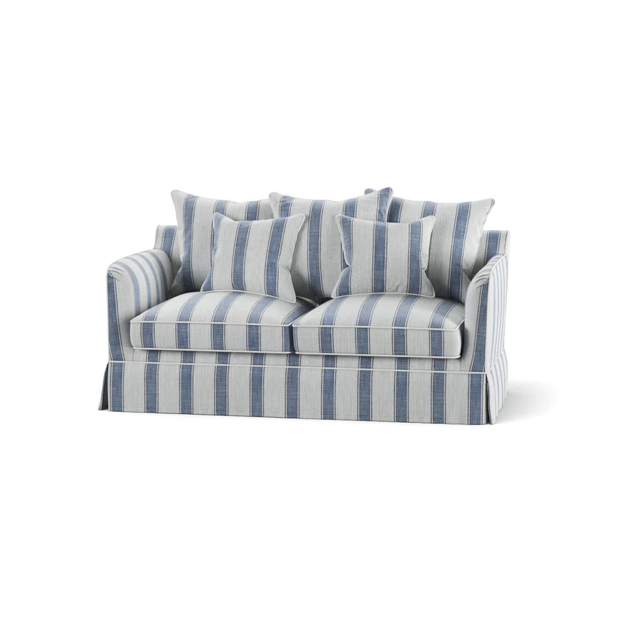 East Hampton 2 Seat Sofa Bed Blue Stripe