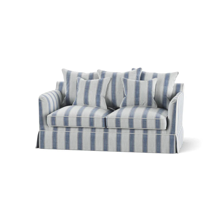 East Hampton 2 Seat Sofa Bed Blue Stripe
