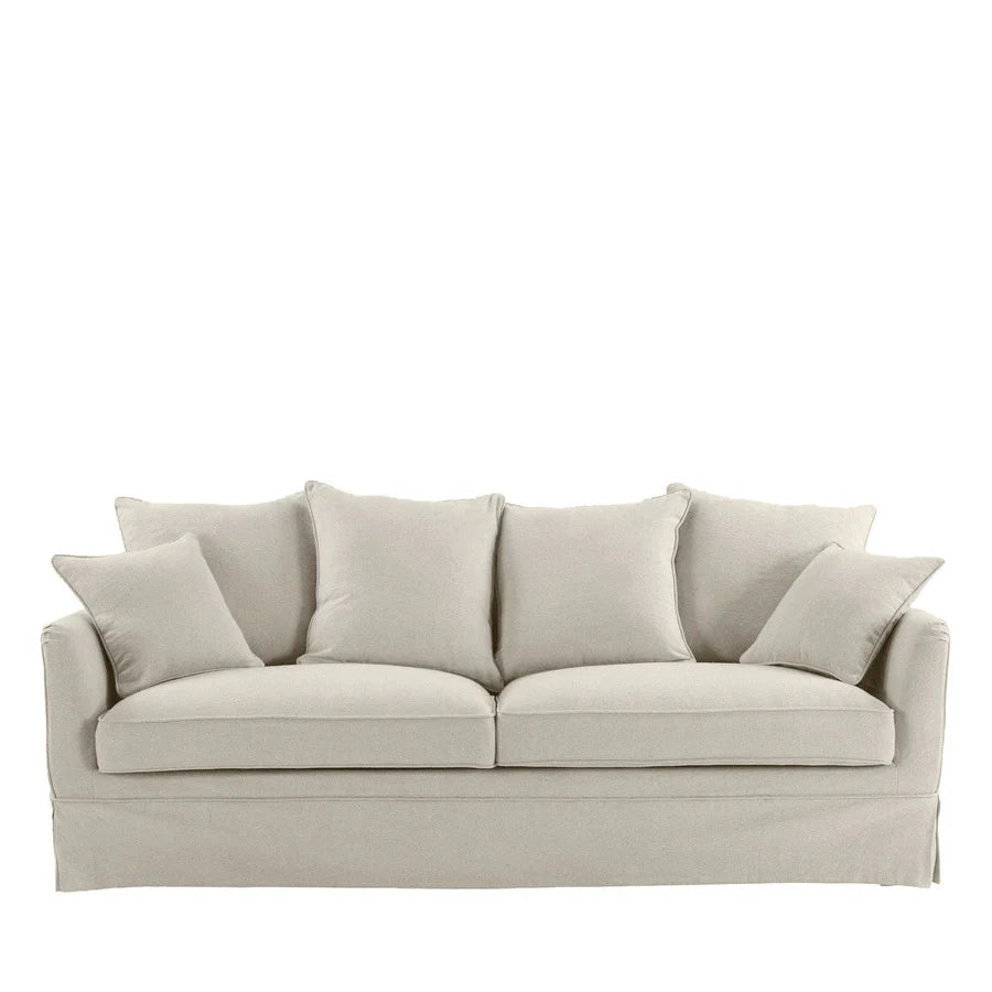 East Hampton 3 Seater Queen Sofa Bed Beige