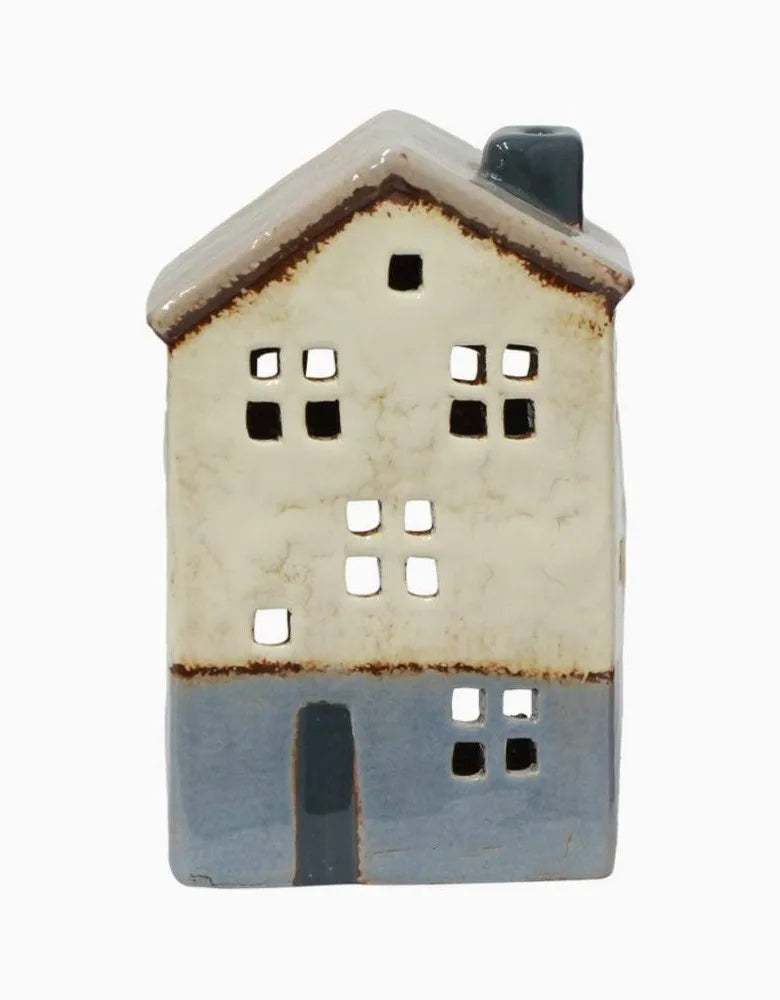 Saint Mail Tea Light House Stone Roof