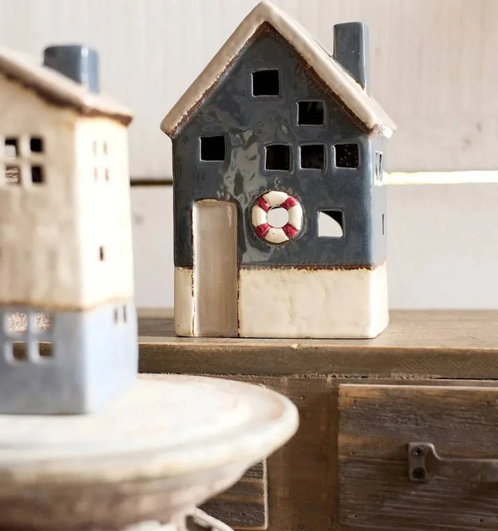 Saint Malo Tea Light House w/ Buoy Large