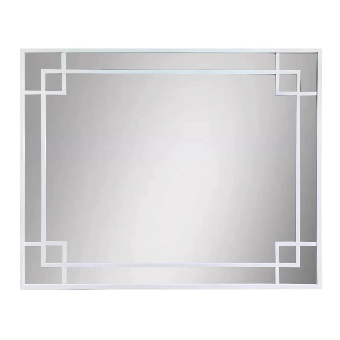 Art Deco Mirror White