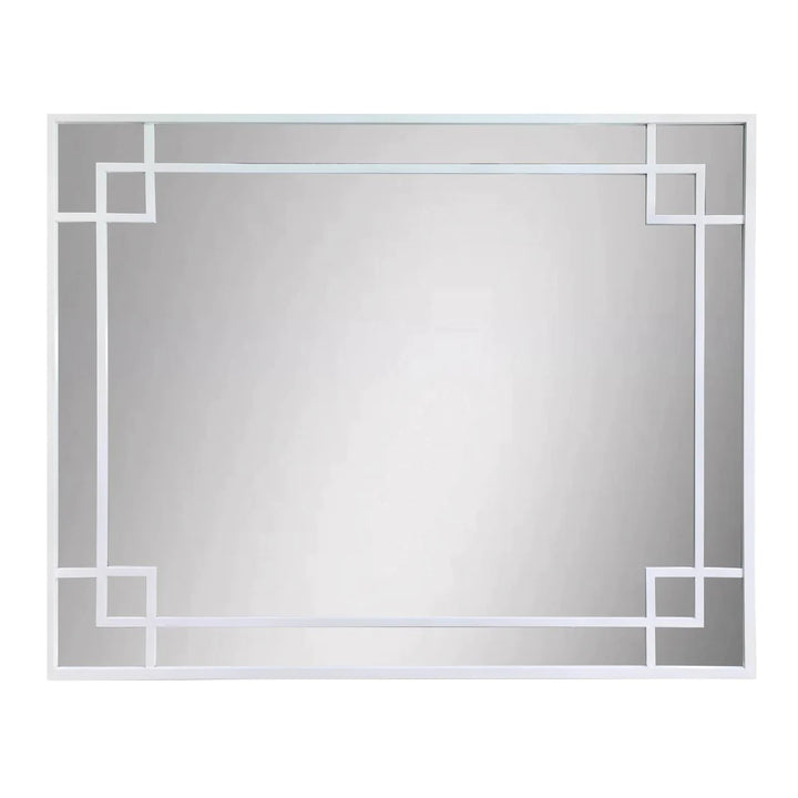 Art Deco Mirror White