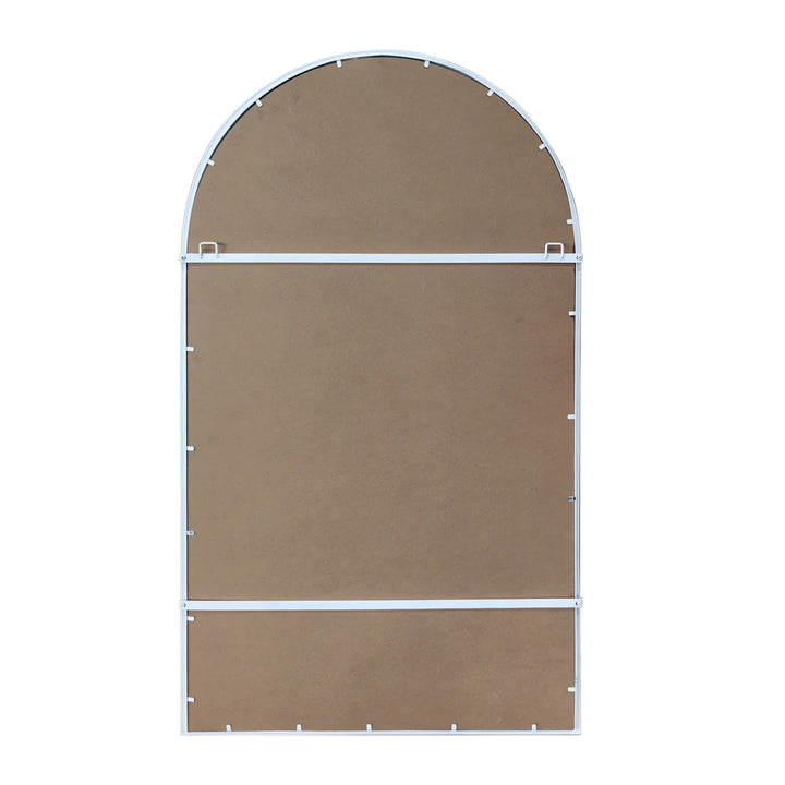 Hamptons White Iron Arch Mirror Small