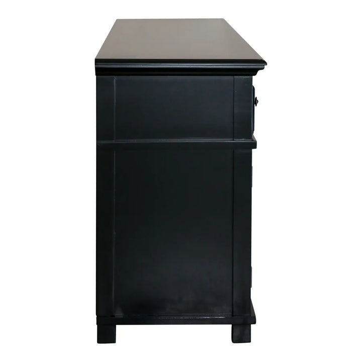 Sorrento Hamptons 4 Drawer Buffet Black