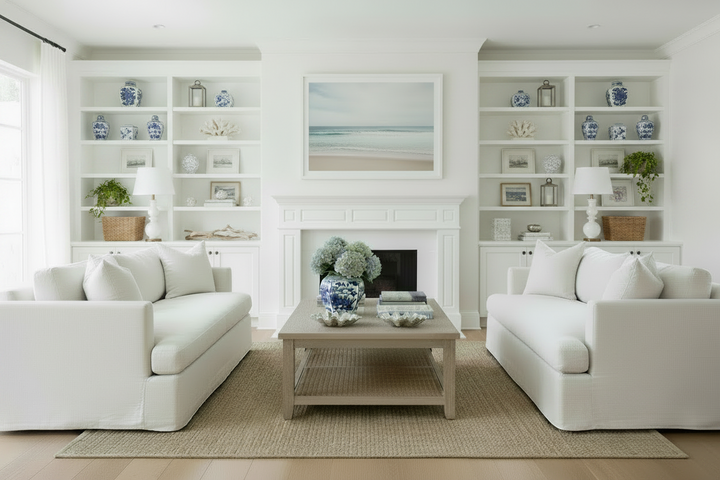 Manhattan 3 Seater Sofa White Linen