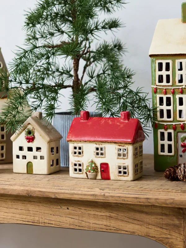 Alsace Tea Light Villa Christmas Stone