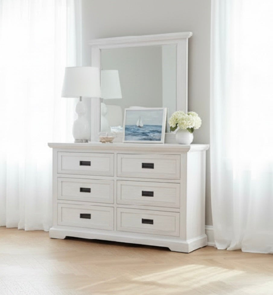 South Beach Queen Bedroom Bundle Dresser with Mirror
