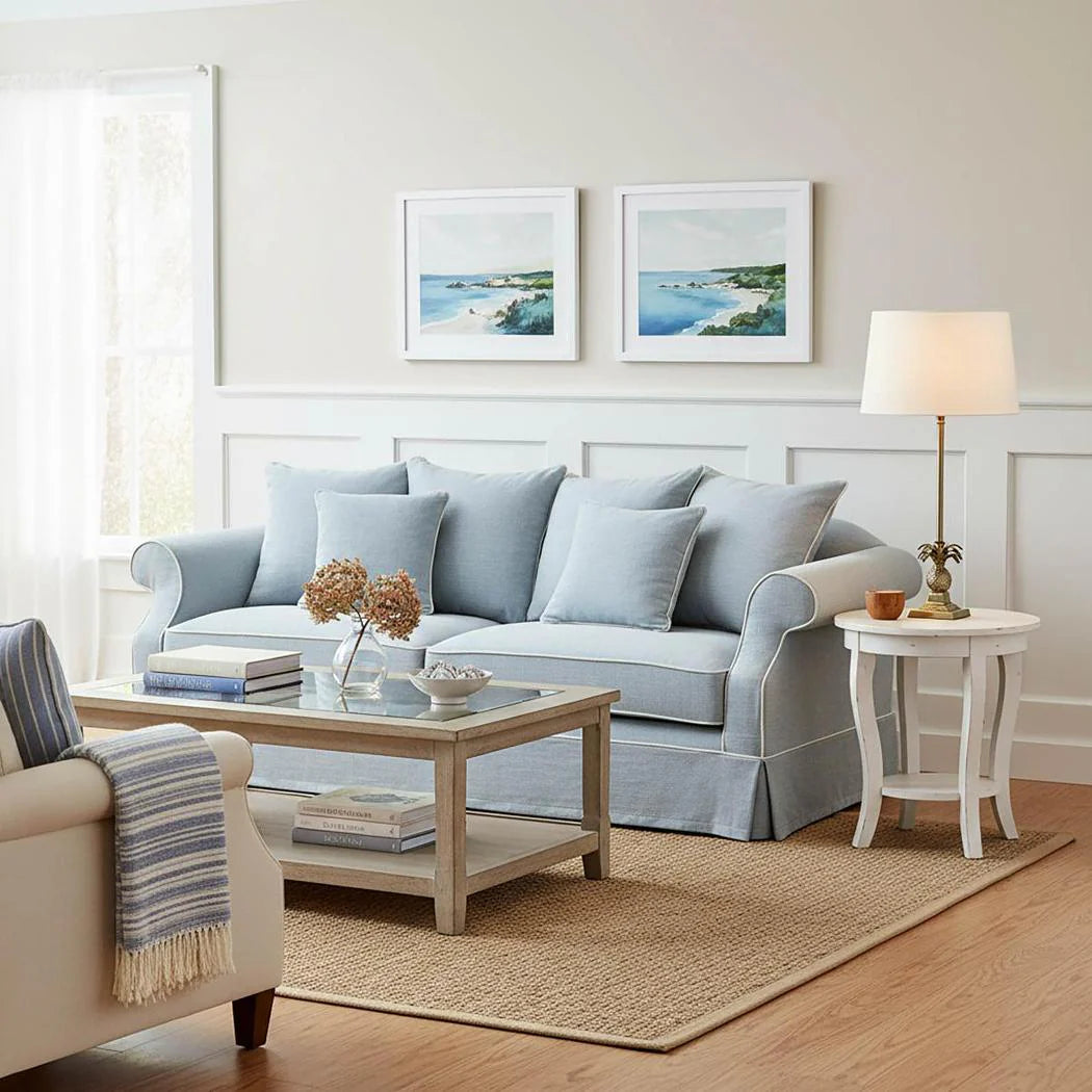 Ayla Hamptons 3 Seater Sofa Duck Egg
