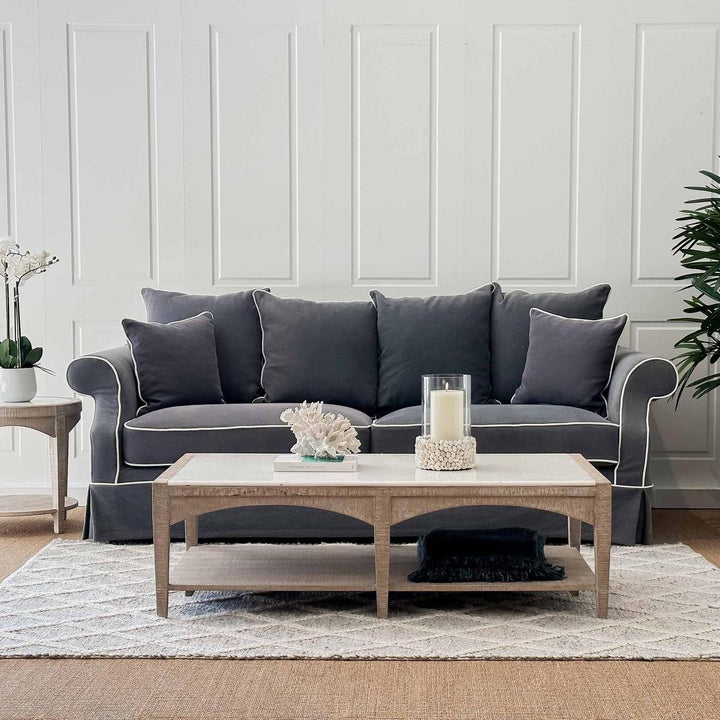 Ayla Hamptons 3 Seater Sofa Navy