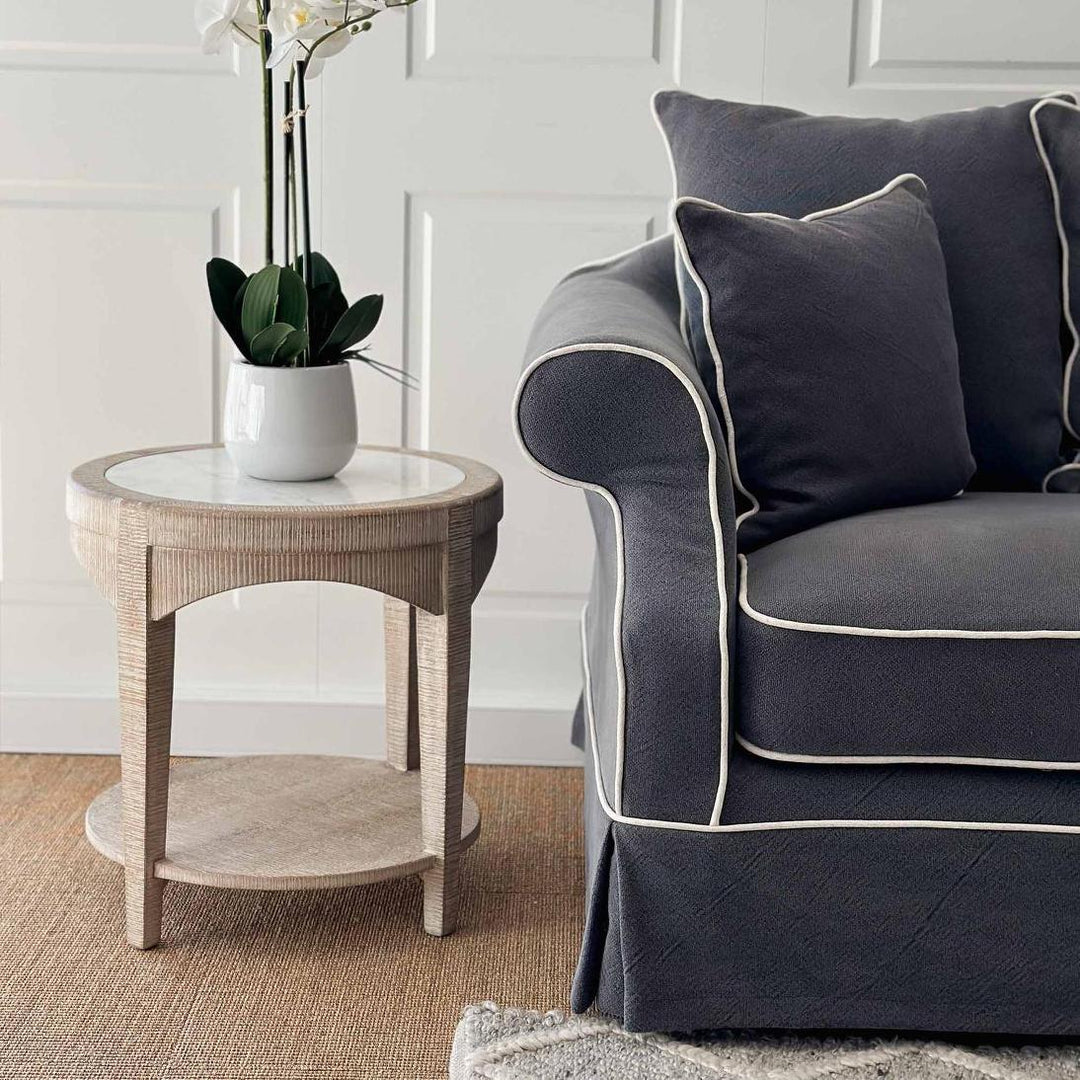 Ayla Hamptons 3 Seater Sofa Navy