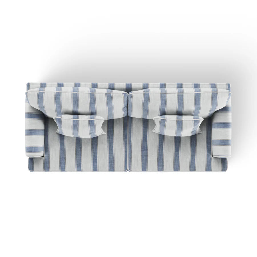 Hampton  2.5 Seater Sofa Blue Stripe