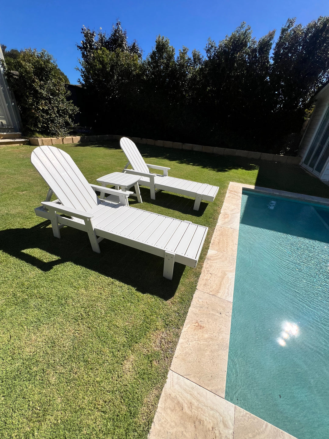 Hampton Poly Timber Outdoor Sunlounger – HAMPTONS STYLE INTERIORS PERTH