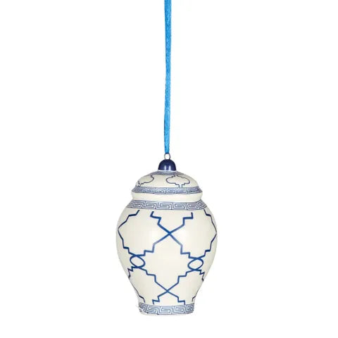 Urn Hanger Ceramic 5x5x8cm Blue/White