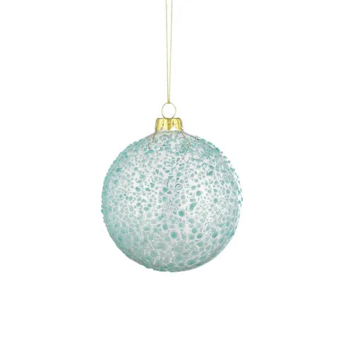 Tranquil Bauble Glass 10cm Blue