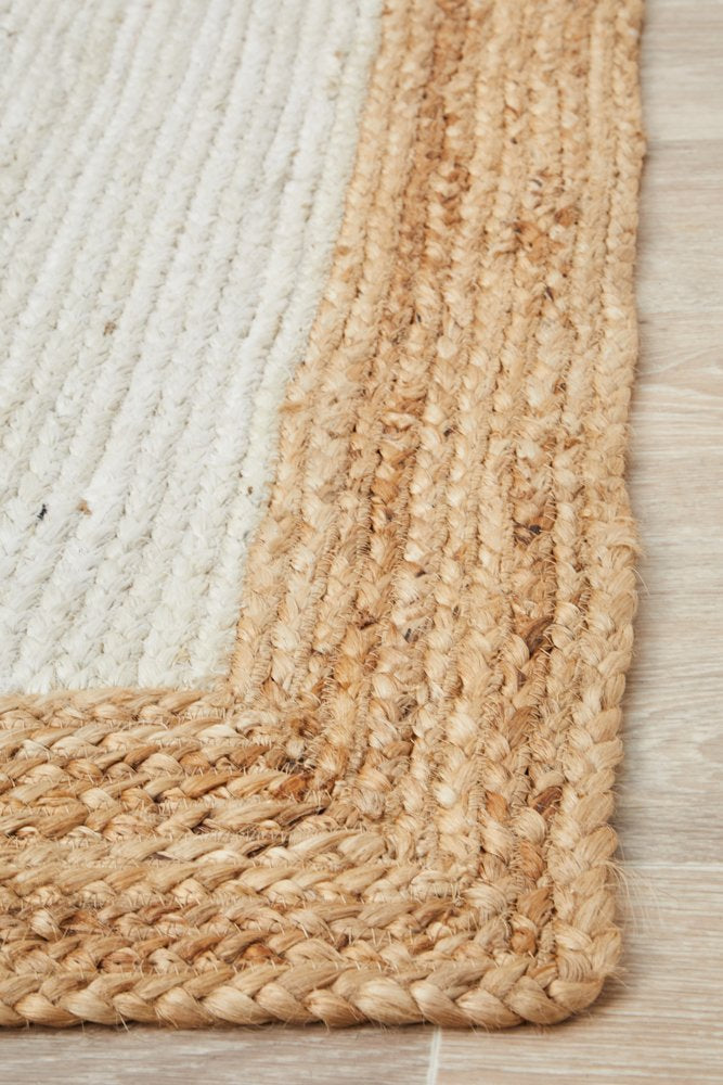 Bondi White Natural Jute Rug
