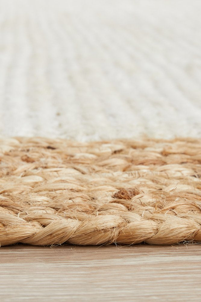 Bondi White Natural Jute Rug