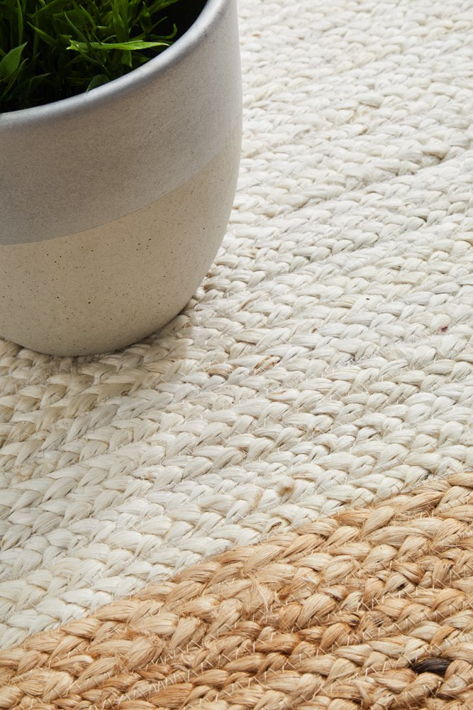 Bondi White Natural Jute Rug