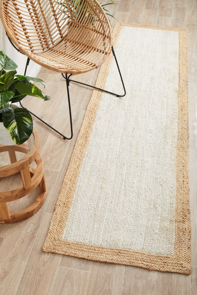 Bondi White Natural Jute Rug