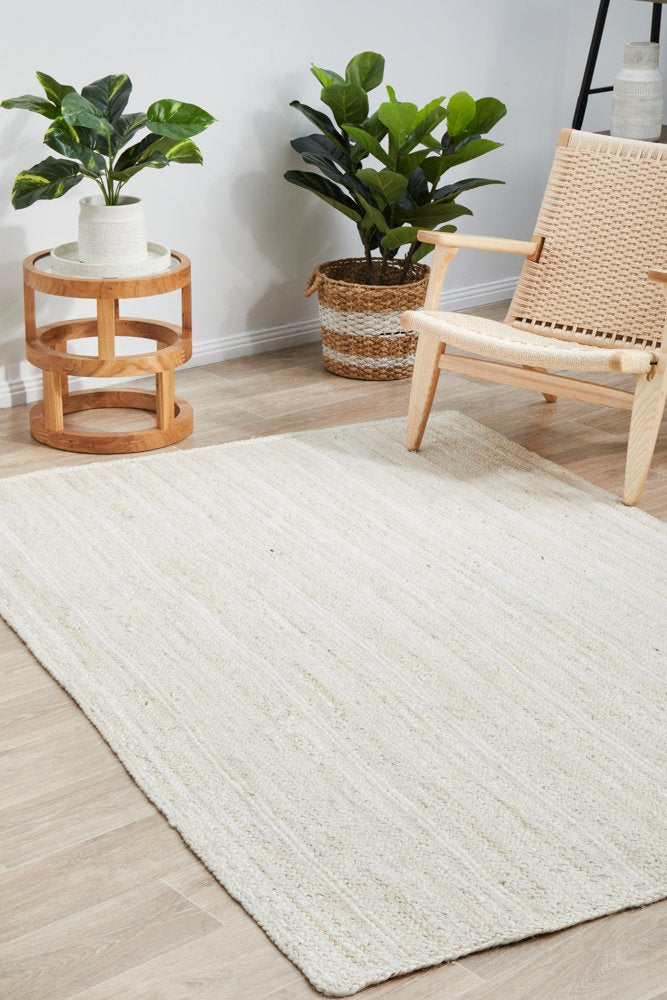 Bondi White Jute Rug