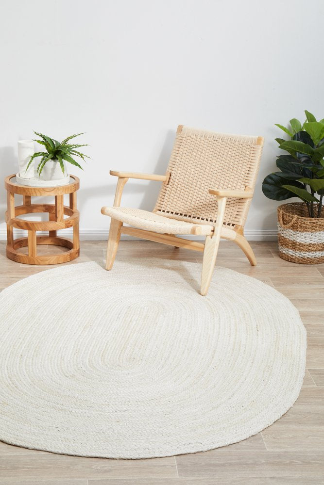 Bondi White Jute Rug