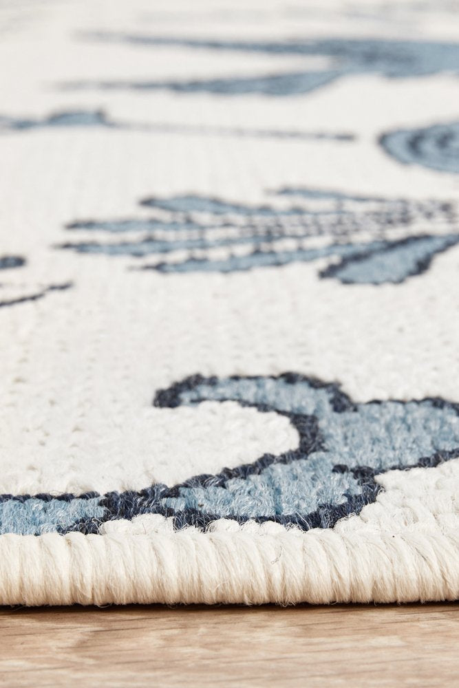 Outdoor Blue Bird Rug