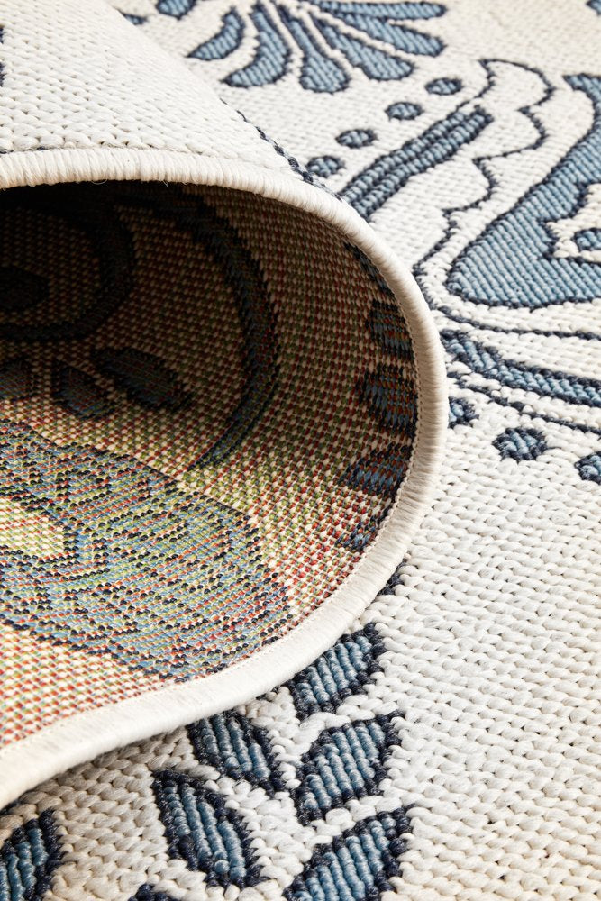 Outdoor Blue Bird Rug