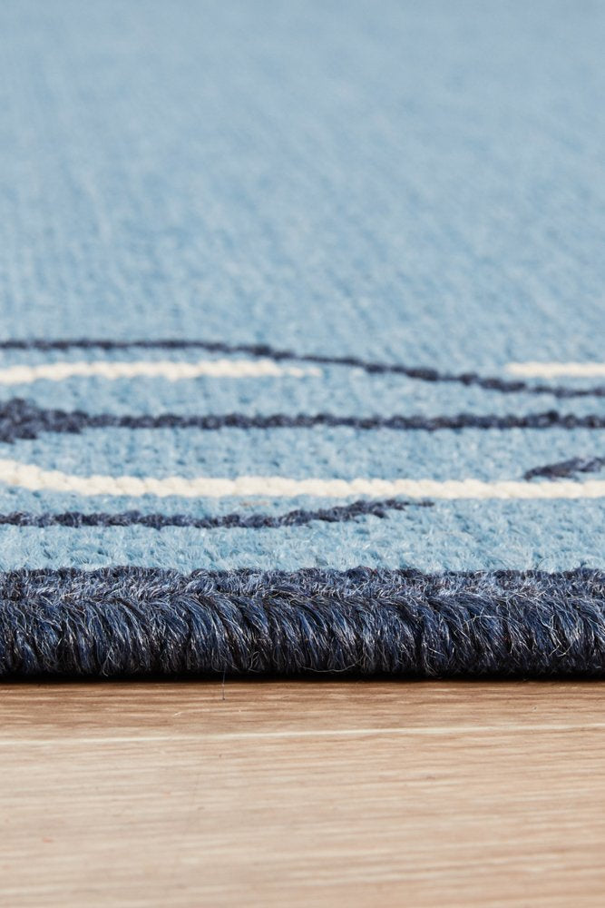 Outdoor Blue Rug