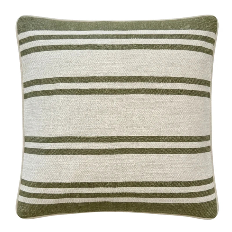 Olive Stripe Cushion 50x50