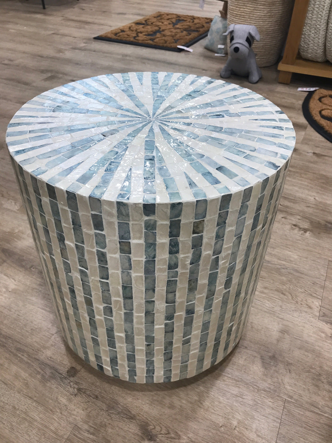 Bari Inlay Coffee Table Skyblue