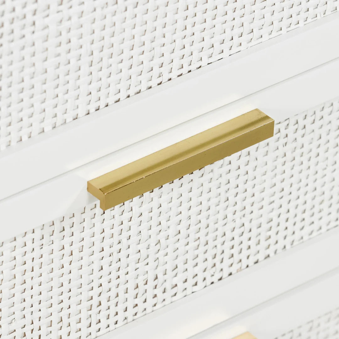 Santorini 3 Drawer Bedside Table