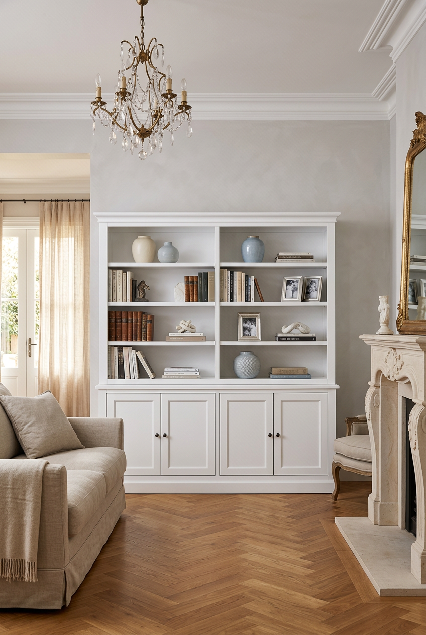 Providence 2 Bay White Bookcase
