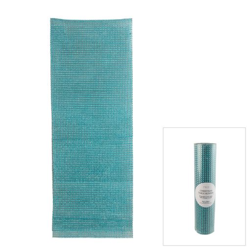 Diamonte Aqua Table Runner