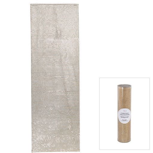 Diamonte Champagne Table Runner