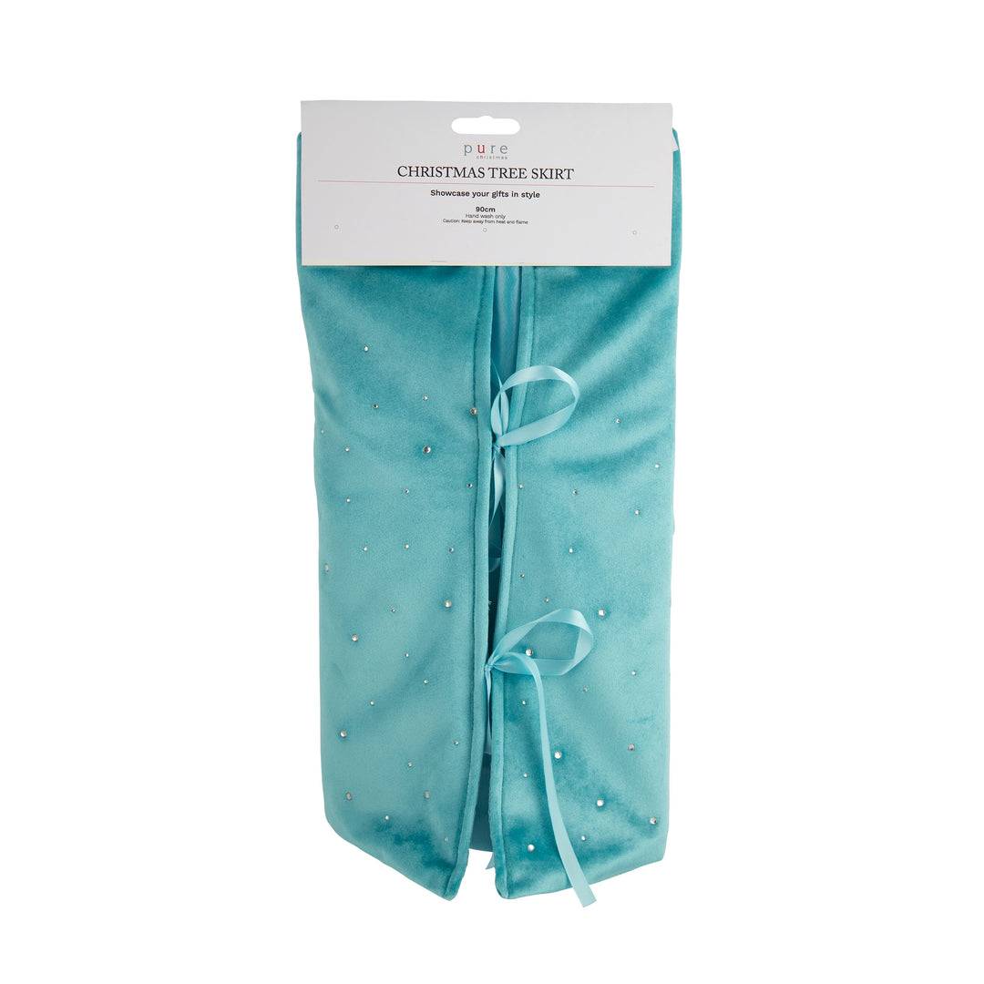 Velvet Diamonte Tree Skirt Tiffany