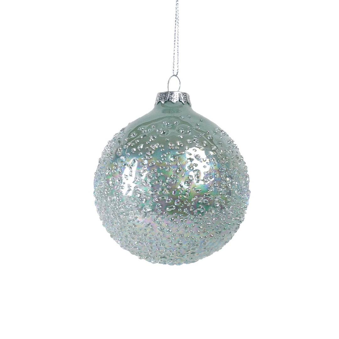 Mint Irridescent Glaze Ball