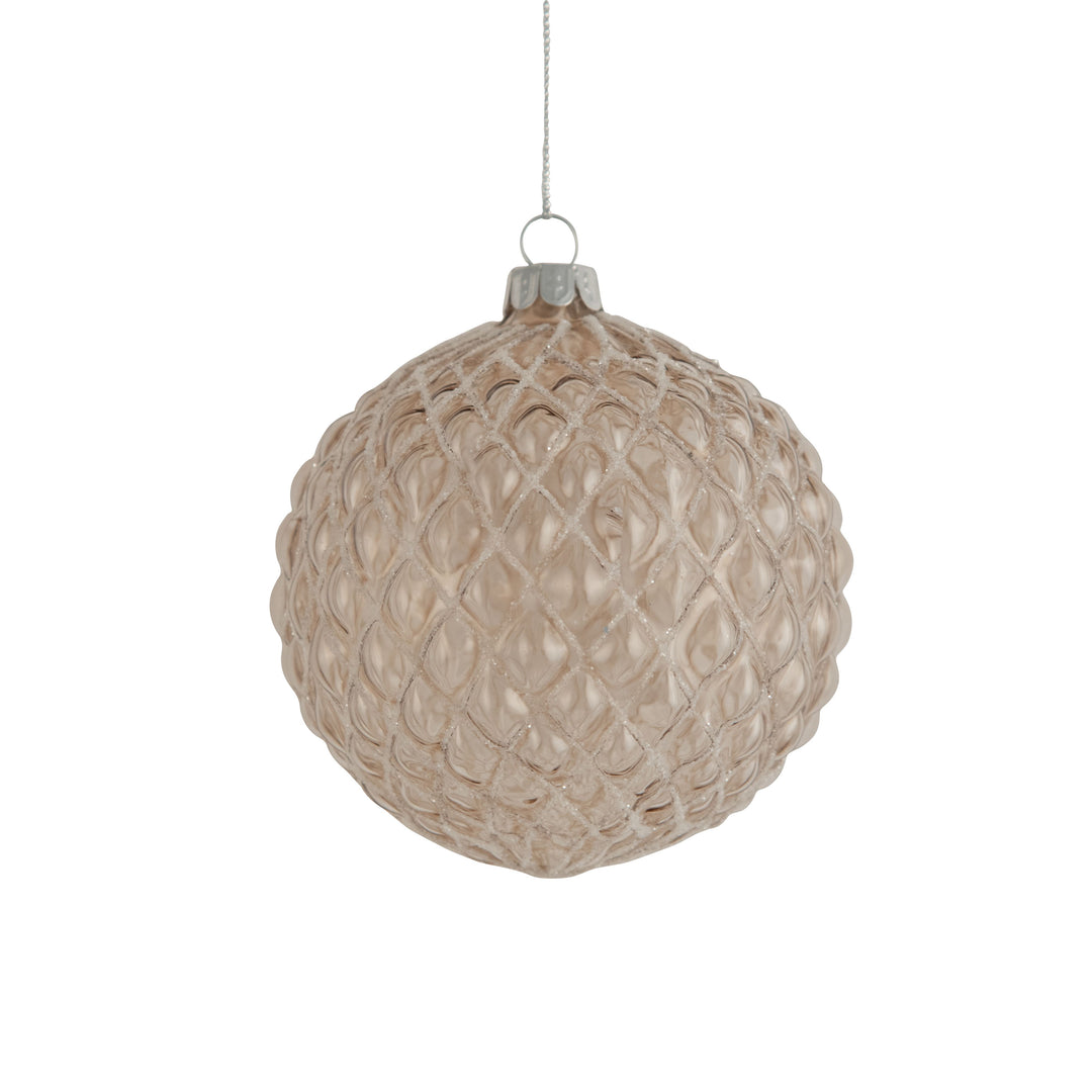 Frosted Champagne Bauble