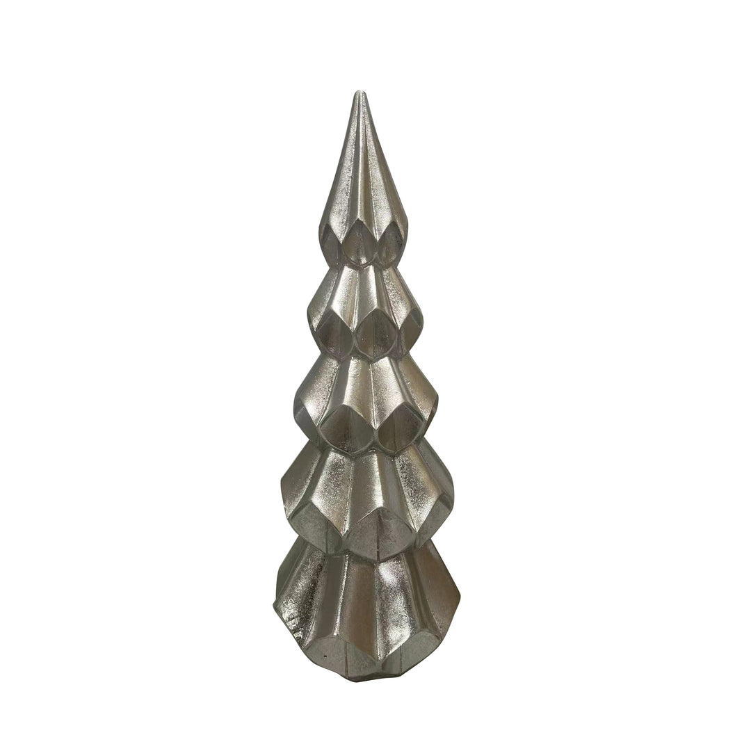 Silver Origami Xmas Tree Large