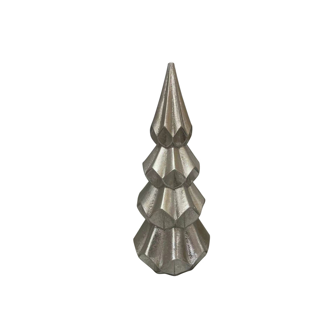 Silver Origami Xmas Tree Small
