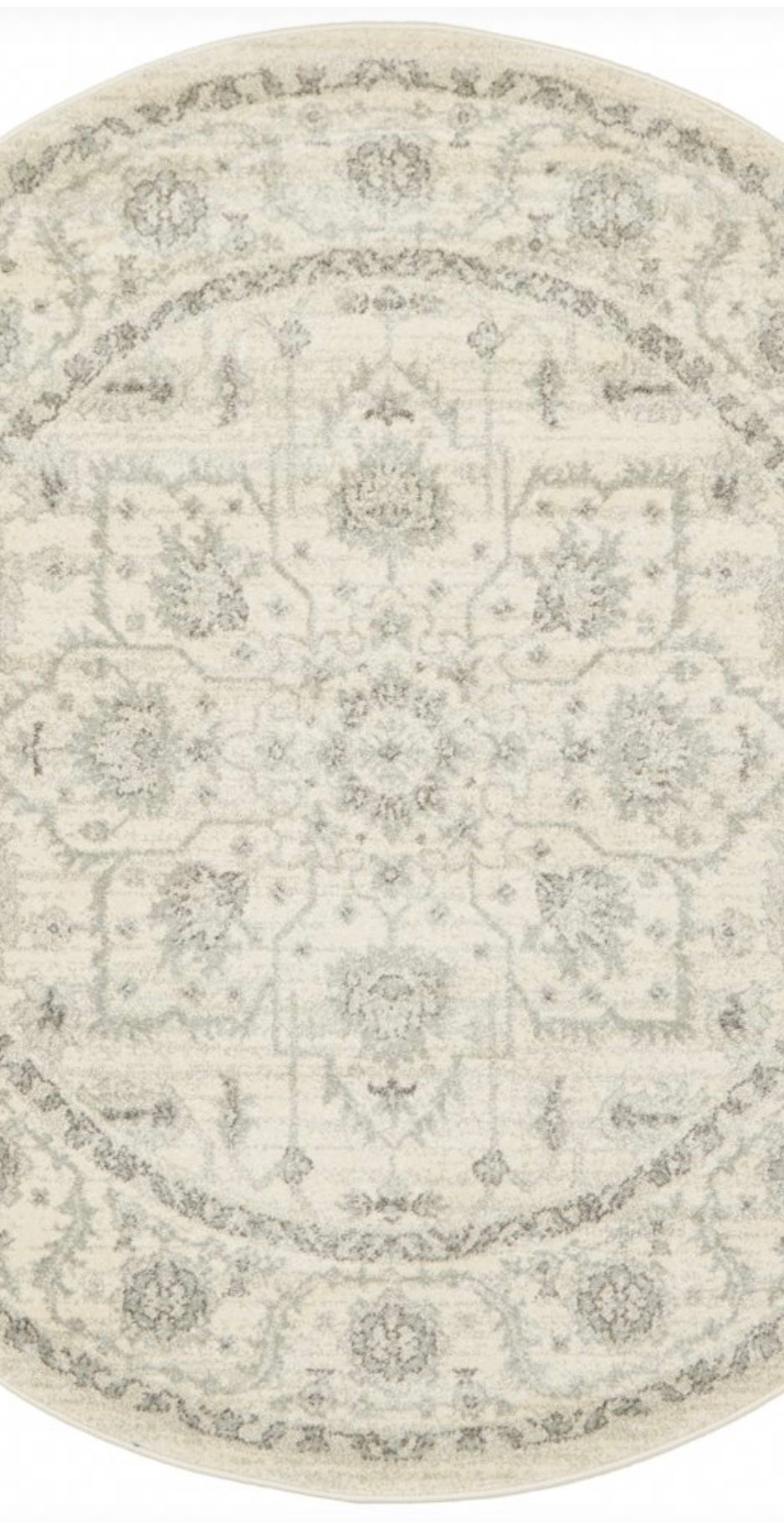 Hamptons White Grey Rug