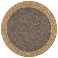 Seaside Charcoal Round Rug