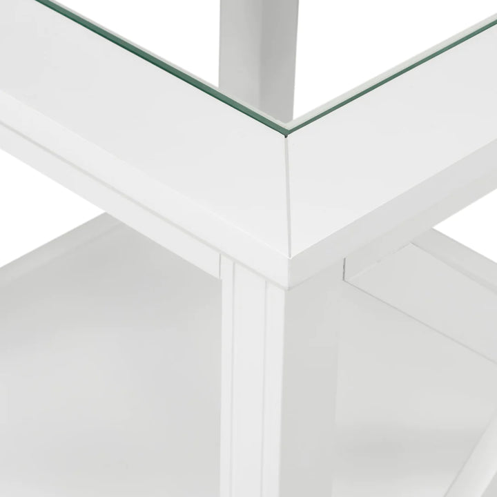 Sorrento Square Side Table White
