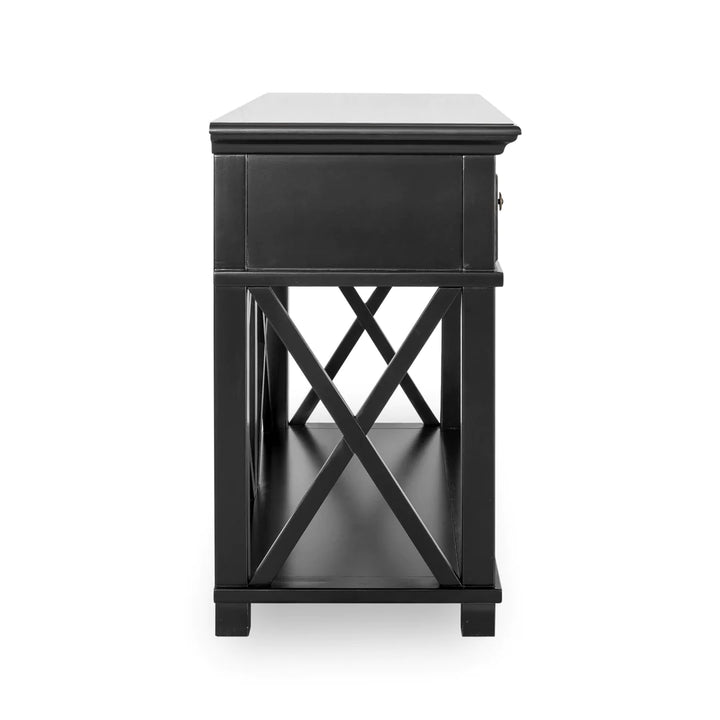 Sorrento 2 Drawer Console Black