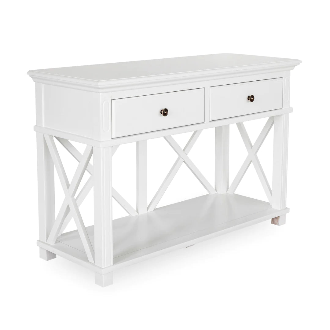 Sorrento 2 Drawer Console White FLOORSTOCK